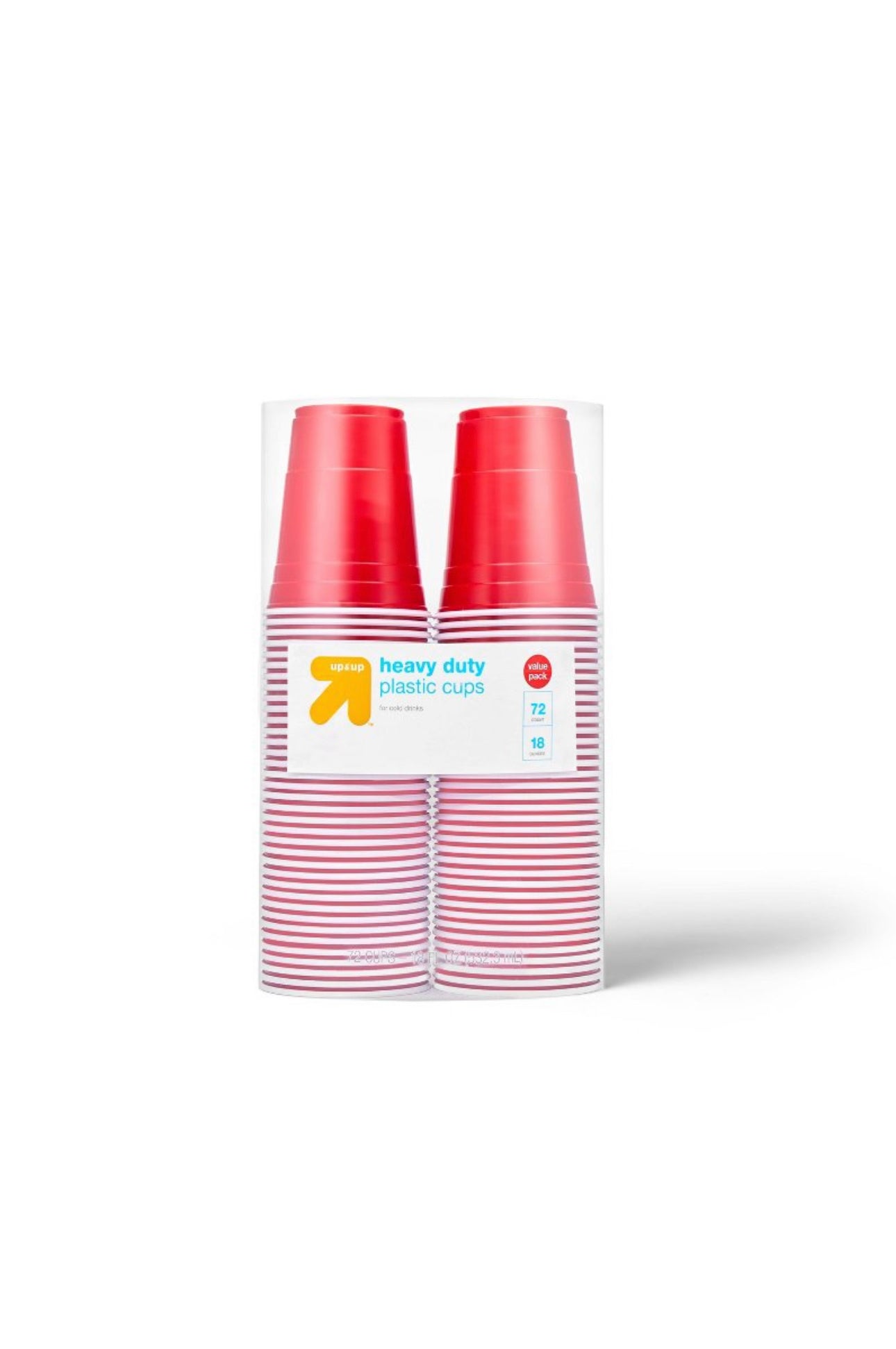 Disposable Red Plastic Cups - 18oz