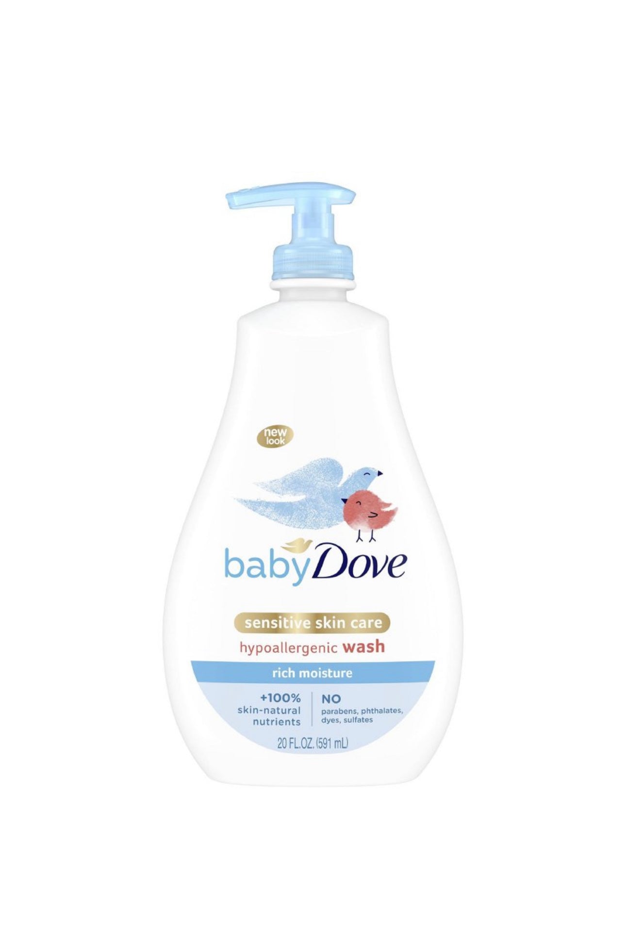 Baby Dove Rich Moisture Sensitive Skin Hypoallergenic Wash