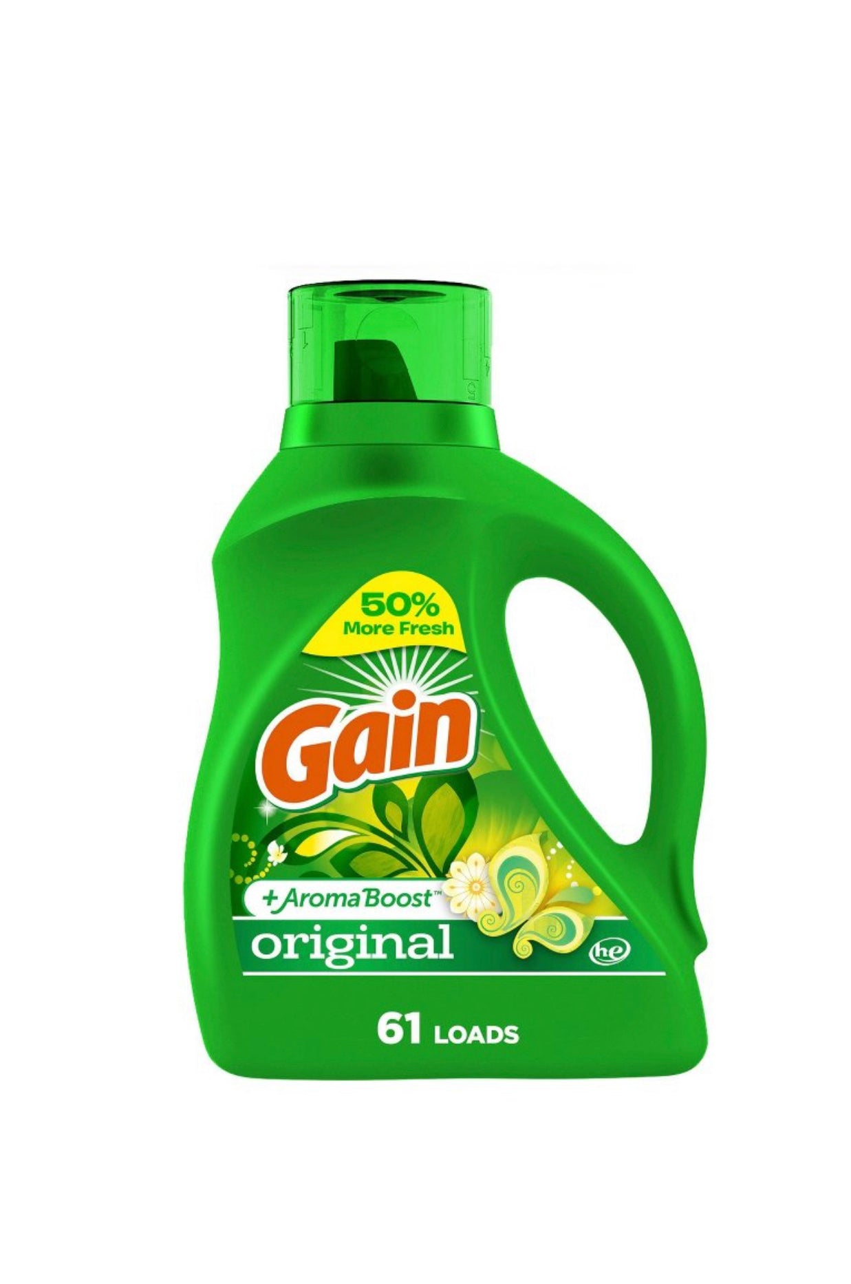 Gain + Aroma Boost Original Scent HE
Compatible Liquid Laundry Detergent