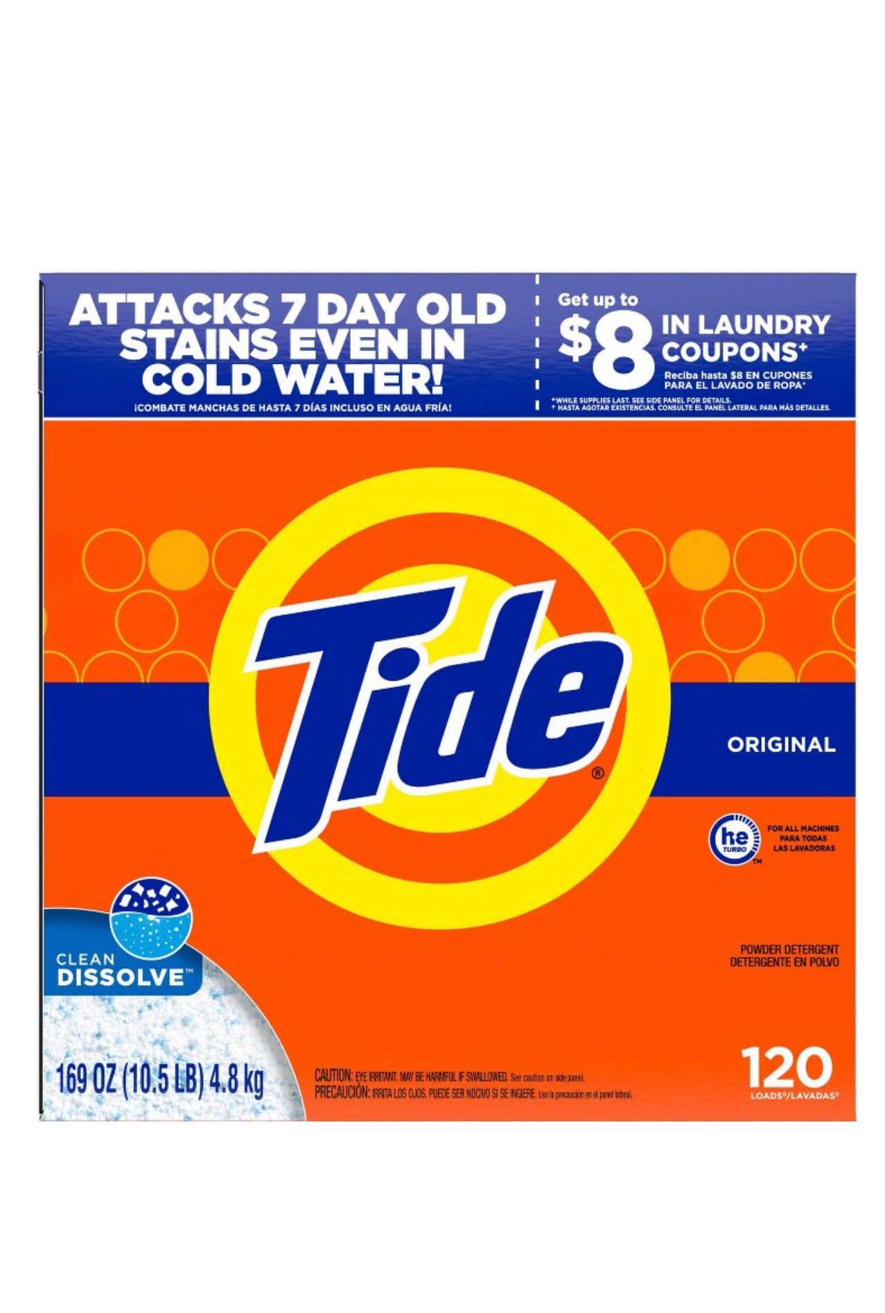 Tide Powder Laundry Detergent - Original 120loads