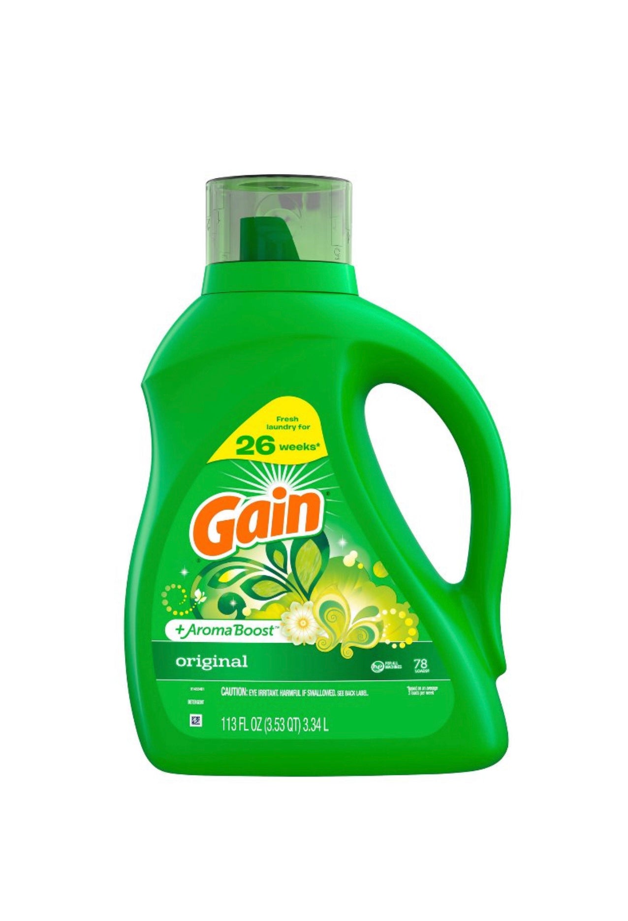 Gain + Aroma Boost Original Scent HE
Compatible Liquid Laundry Detergent