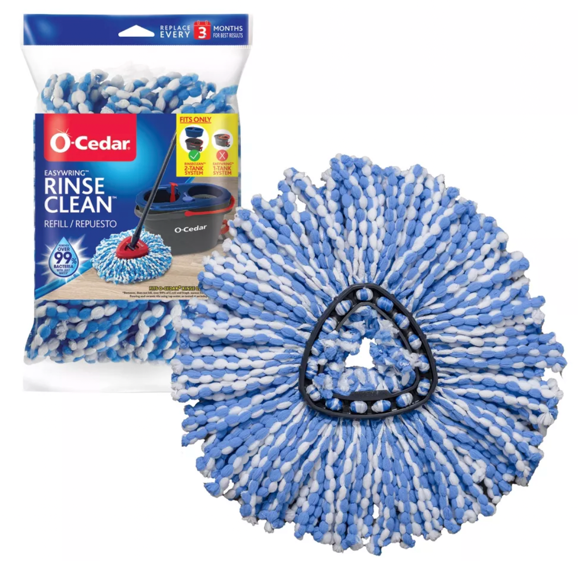 O-Cedar Mop Refill (Clean Rinse)