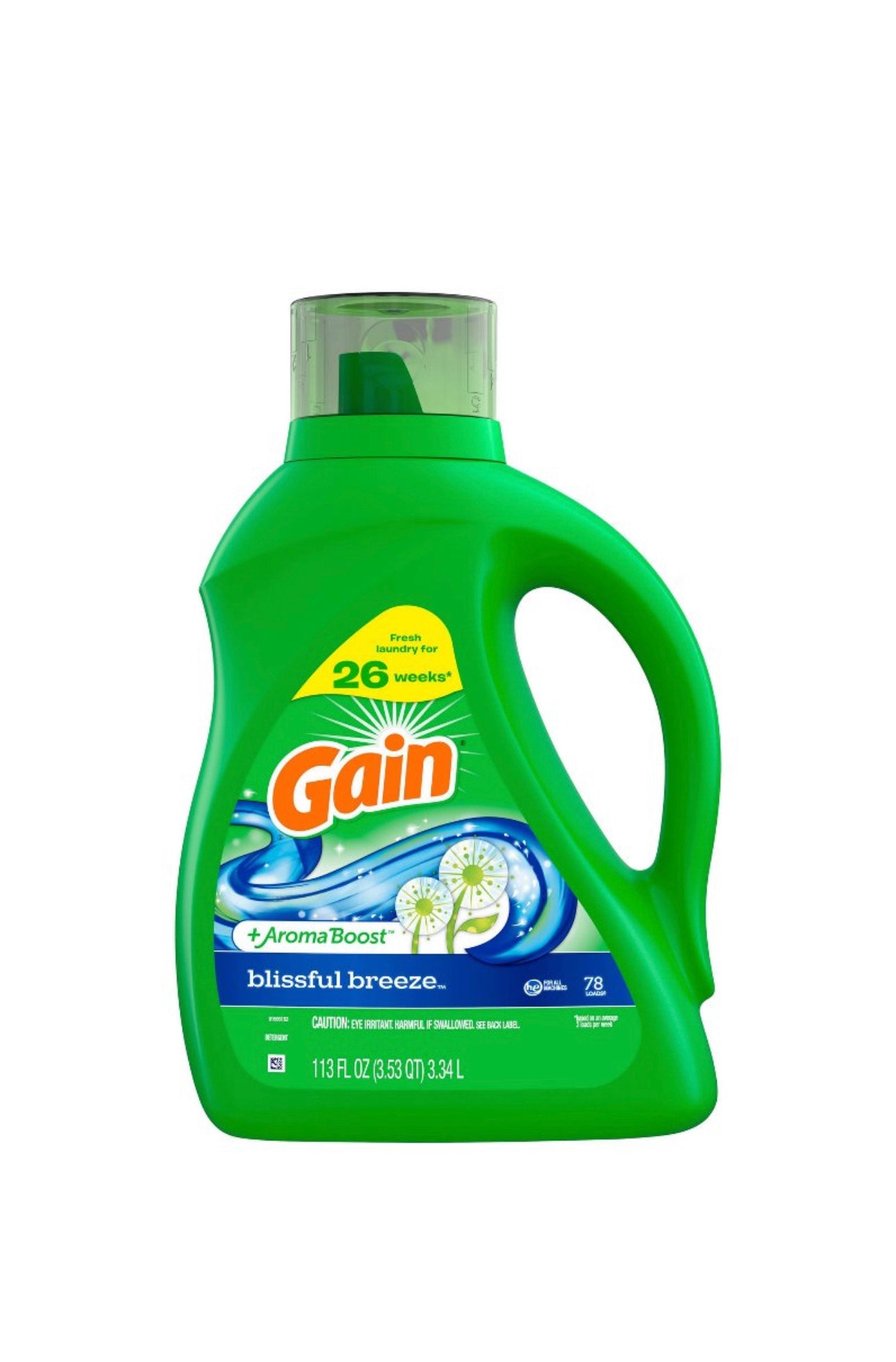 Gain + Aroma Boost Original Scent HE
Compatible Liquid Laundry Detergent