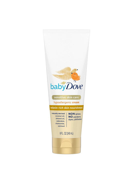 Baby Dove Melanin-Rich Skin Nourishment Sensitive Skin Care Hypoallergenic Cream