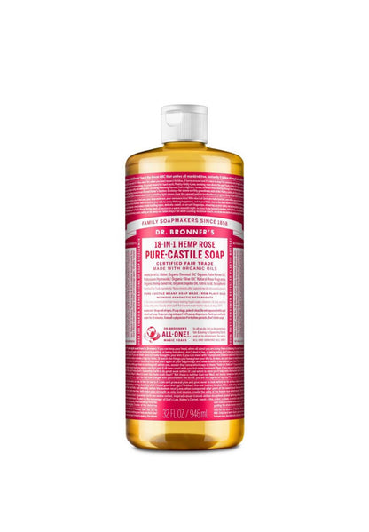 Dr. Bronner’s 18 in 1 Hemp Pure Castile Liquid Soap (32oz)