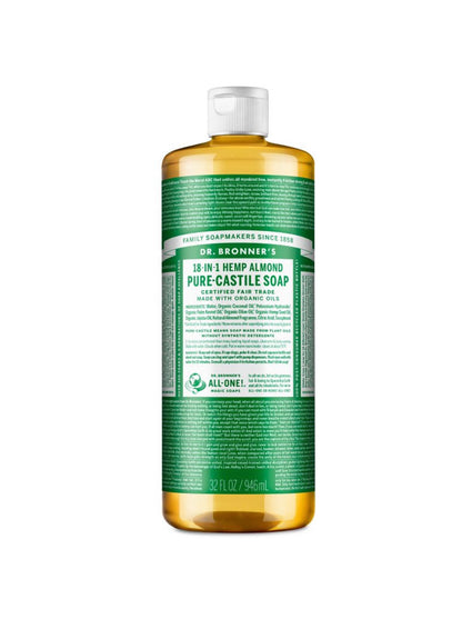 Dr. Bronner’s 18 in 1 Hemp Pure Castile Liquid Soap (32oz)