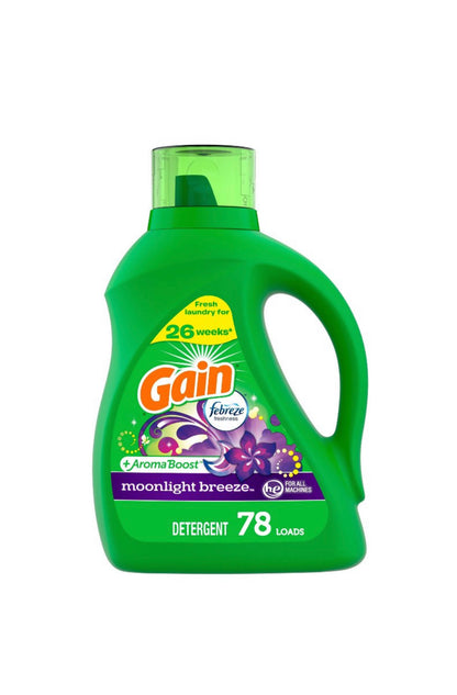 Gain + Aroma Boost Original Scent HE
Compatible Liquid Laundry Detergent
