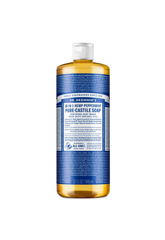 Dr. Bronner’s 18 in 1 Hemp Pure Castile Liquid Soap (32oz)