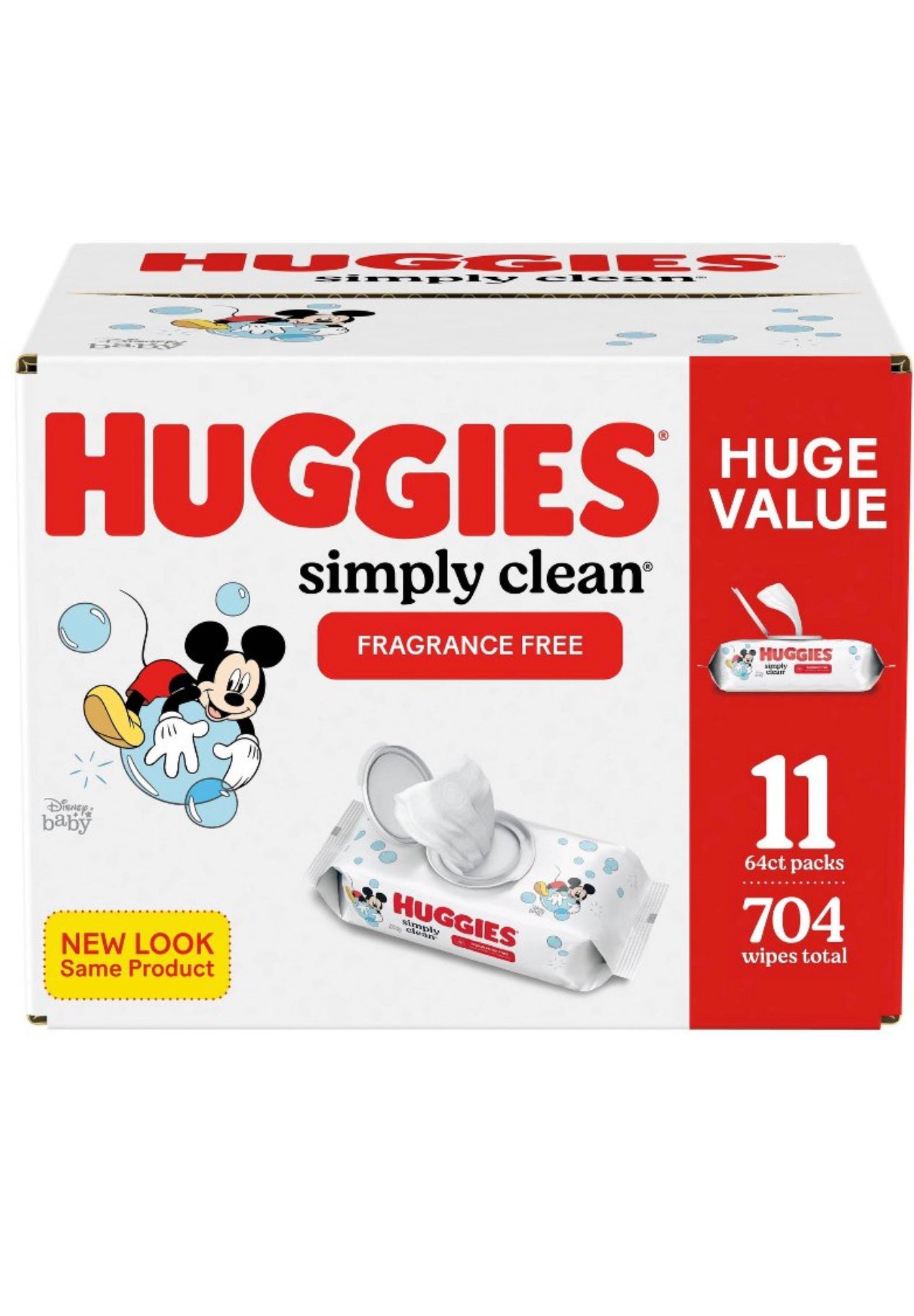 Huggies Simply Clean Wipes (Fragrance Free)