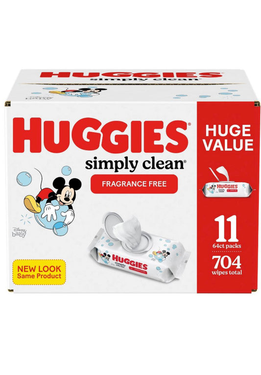 Huggies Simply Clean Wipes (Fragrance Free)