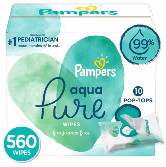 Pampers Wipes (Pure) 560ct