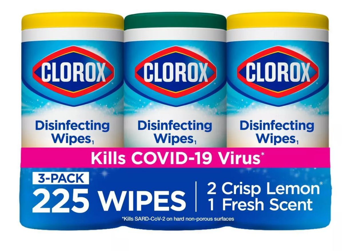 Clorox Disinfecting Wipes Value Pack (75ct/3pk 225 wipes)